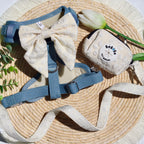 Set pettorina in jeans chiaro - eleganza per occasioni speciali!